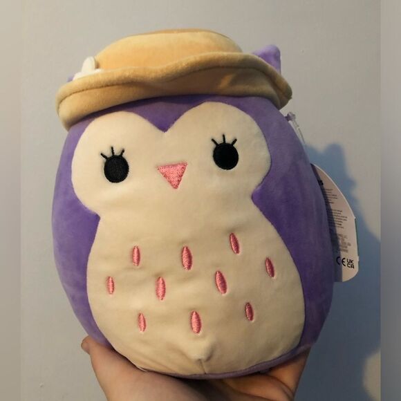 Squishmallow | 8” Holly the Purple Owl - Picture 2 of 3